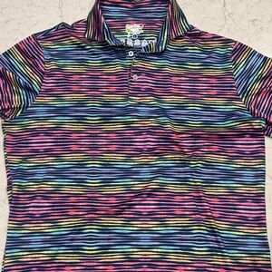 Tailor Byrd Fun Retro Vibrant Golf Shirt